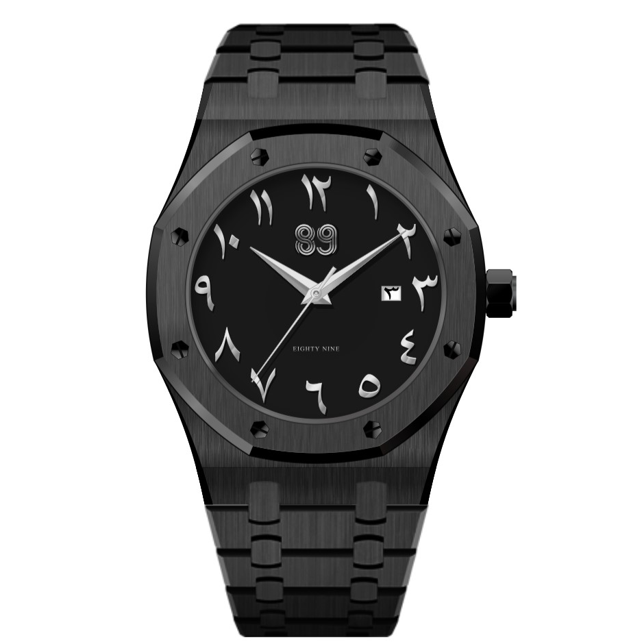 Gulf Watch Black Dial for Men - Timeless 42MM Quartz Timepiece