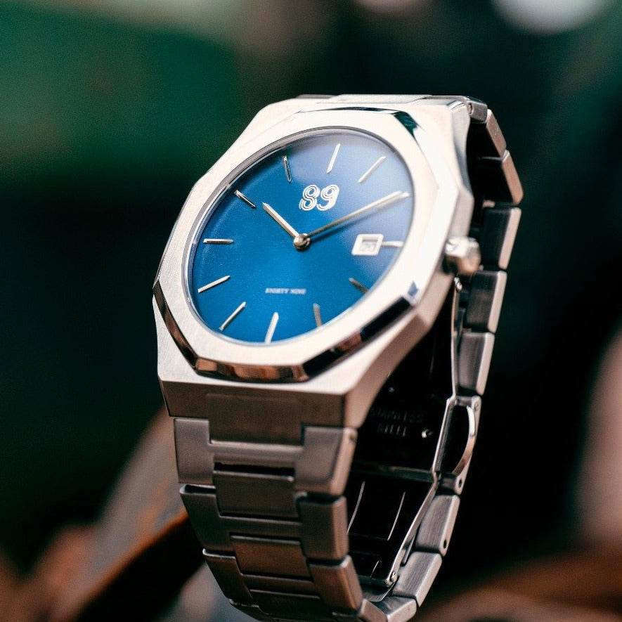 Ultra Thin Blue Dial Watch - Effortless Elegance for Every Occasion