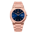 Ultra Thin (Rose Gold,Blue Dial)